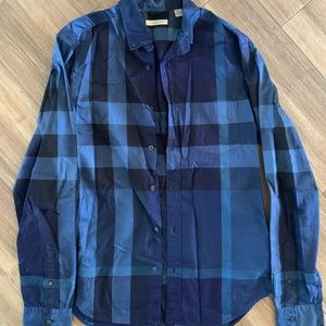 Burberry Button Down Polo Dress Shirt